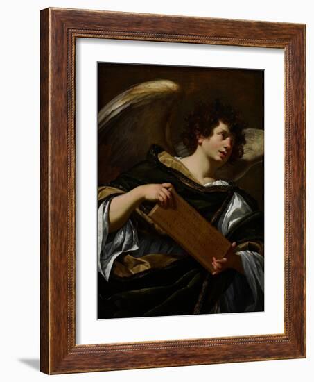 Angels with Attributes of the Passion, the Superscription from the Cross, C.1624-Simon Vouet-Framed Giclee Print