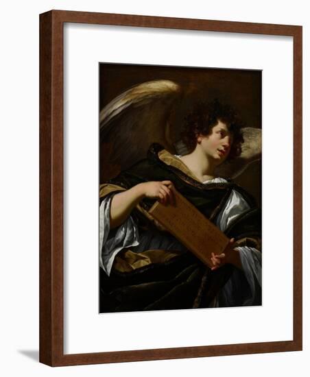 Angels with Attributes of the Passion, the Superscription from the Cross, C.1624-Simon Vouet-Framed Giclee Print