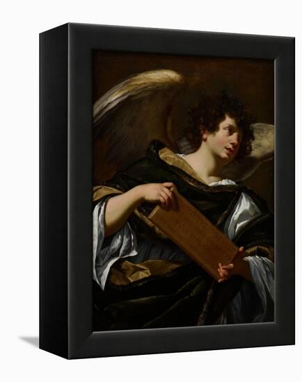 Angels with Attributes of the Passion, the Superscription from the Cross, C.1624-Simon Vouet-Framed Premier Image Canvas
