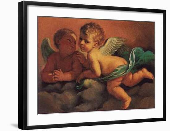 Angels-Guercino (Giovanni Francesco Barbieri)-Framed Art Print