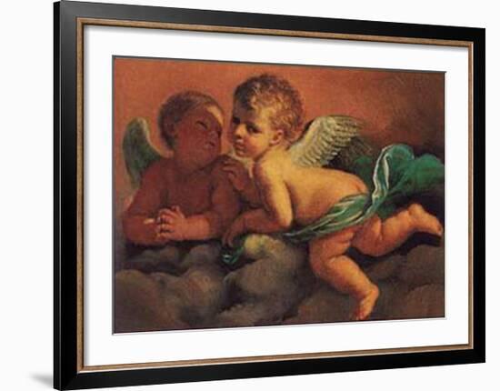 Angels-Guercino (Giovanni Francesco Barbieri)-Framed Art Print