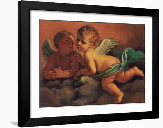 Angels-Guercino (Giovanni Francesco Barbieri)-Framed Art Print