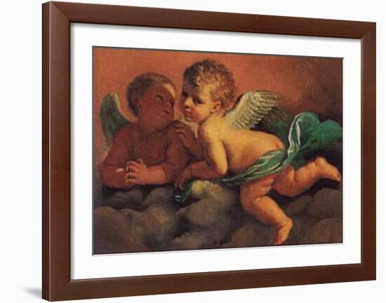 Angels-Guercino (Giovanni Francesco Barbieri)-Framed Art Print