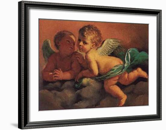 Angels-Guercino (Giovanni Francesco Barbieri)-Framed Art Print