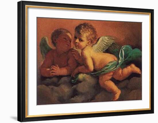 Angels-Guercino (Giovanni Francesco Barbieri)-Framed Art Print