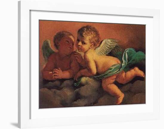 Angels-Guercino (Giovanni Francesco Barbieri)-Framed Art Print