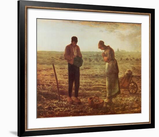 Angelus-Jean-François Millet-Framed Art Print