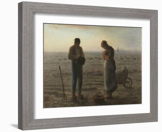 Angelus-Jean-François Millet-Framed Giclee Print