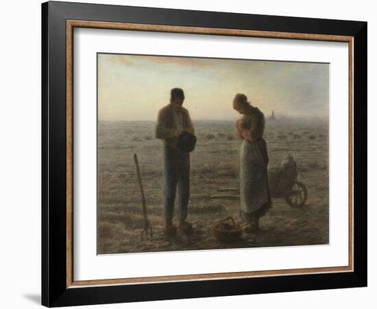 Angelus-Jean-François Millet-Framed Giclee Print