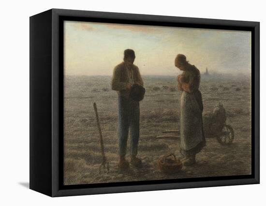 Angelus-Jean-François Millet-Framed Premier Image Canvas