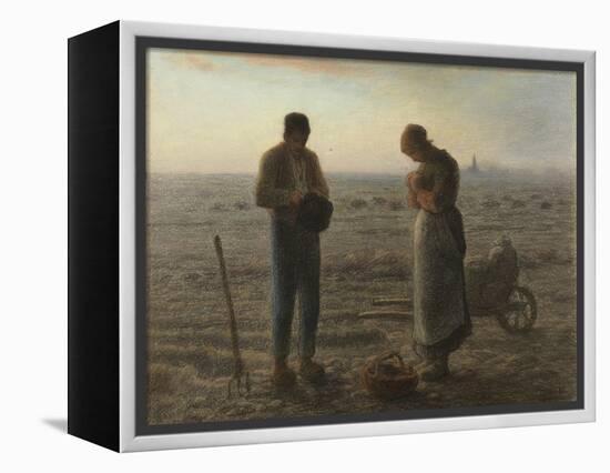 Angelus-Jean-François Millet-Framed Premier Image Canvas