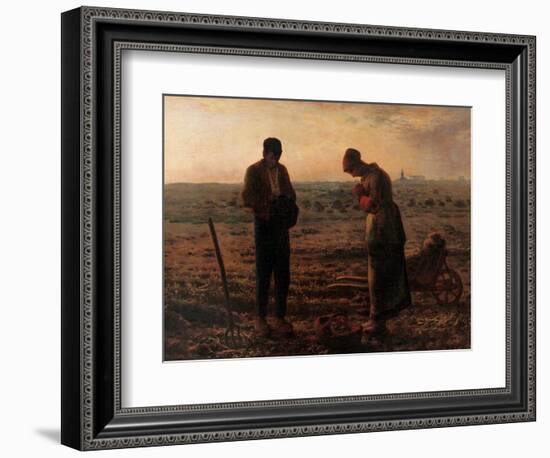 Angelus-Jean-François Millet-Framed Art Print