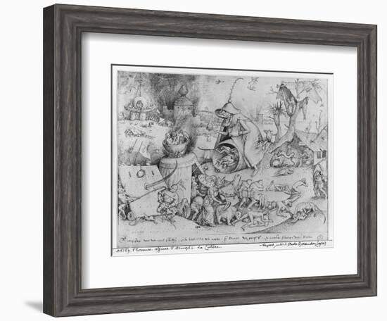 Anger, 1557-Pieter Bruegel the Elder-Framed Giclee Print