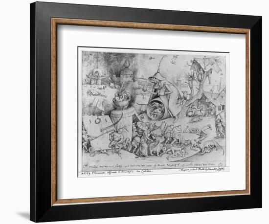 Anger, 1557-Pieter Bruegel the Elder-Framed Giclee Print