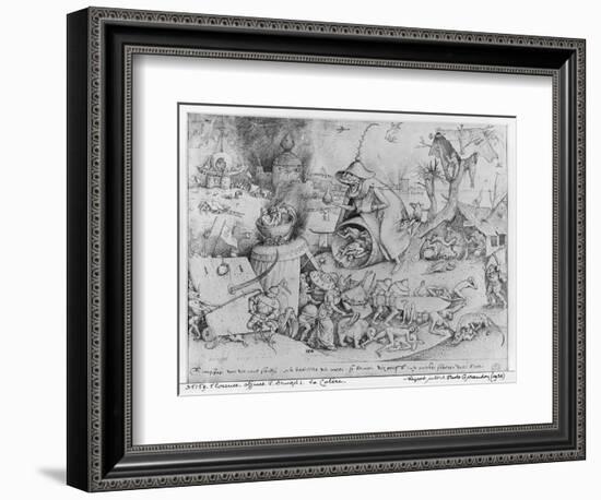 Anger, 1557-Pieter Bruegel the Elder-Framed Giclee Print