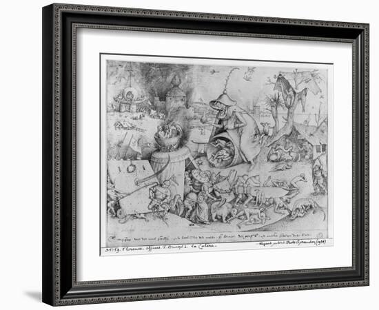 Anger, 1557-Pieter Bruegel the Elder-Framed Giclee Print