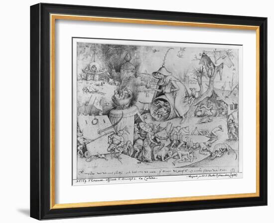 Anger, 1557-Pieter Bruegel the Elder-Framed Giclee Print