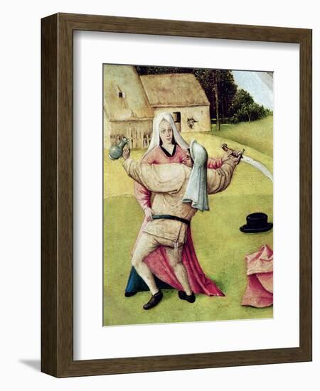 Anger, Detail from "The Table of the Seven Deadly Sins and the Four Last Things", circa 1480-Hieronymus Bosch-Framed Giclee Print