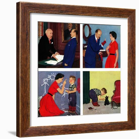 "Anger Transference", March 20, 1954-Richard Sargent-Framed Giclee Print