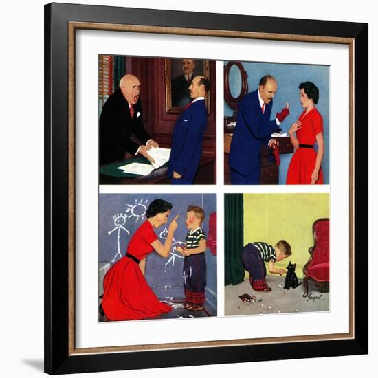 "Anger Transference", March 20, 1954-Richard Sargent-Framed Giclee Print