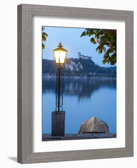Angera Viewed from Arona, Lake Maggiore, Piedmont, Italy-Doug Pearson-Framed Photographic Print