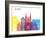 Angers Skyline Pop-paulrommer-Framed Art Print