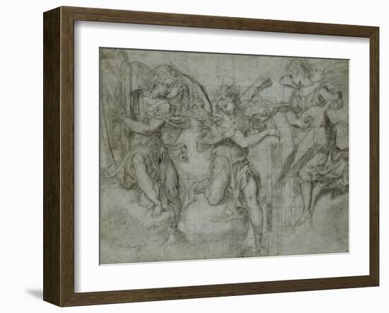 Anges musiciens-Andrea Lilio-Framed Giclee Print