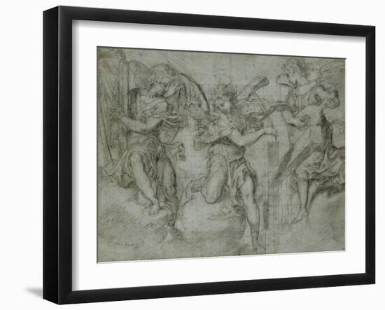 Anges musiciens-Andrea Lilio-Framed Giclee Print