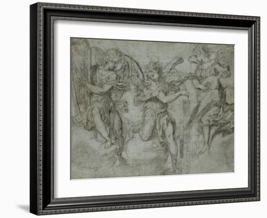 Anges musiciens-Andrea Lilio-Framed Giclee Print