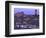 Anghiari at twilight, Vitaleta, Tuscany, Italy-Roland Gerth-Framed Photographic Print