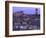 Anghiari at twilight, Vitaleta, Tuscany, Italy-Roland Gerth-Framed Photographic Print