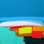 Lime and Red landscape-Angie Kenber-Giclee Print