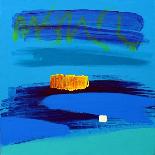 Orange and Midnight Blue-Angie Kenber-Giclee Print