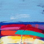 Summer Wheatfields (At Evening), 2012 (Acrylic on Wood)-Angie Kenber-Framed Giclee Print