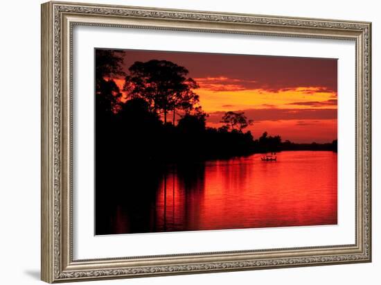 Angkor Sunset I-Erin Berzel-Framed Photographic Print