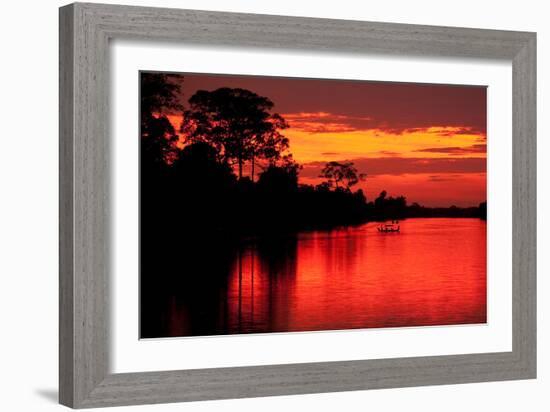 Angkor Sunset I-Erin Berzel-Framed Photographic Print