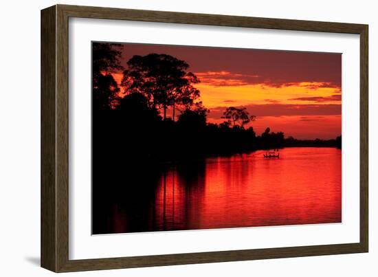 Angkor Sunset I-Erin Berzel-Framed Photographic Print