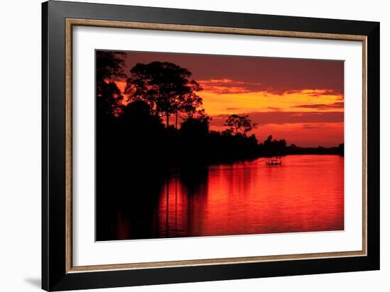 Angkor Sunset I-Erin Berzel-Framed Photographic Print