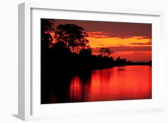 Angkor Sunset I-Erin Berzel-Framed Photographic Print