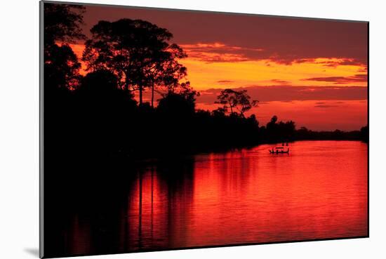 Angkor Sunset I-Erin Berzel-Mounted Photographic Print