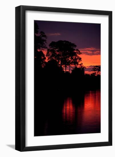 Angkor Sunset II-Erin Berzel-Framed Photographic Print