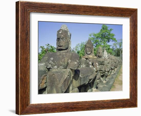 Angkor Thom, Angkor, Siem Reap, Cambodia, Indochina, Asia-Tim Hall-Framed Photographic Print