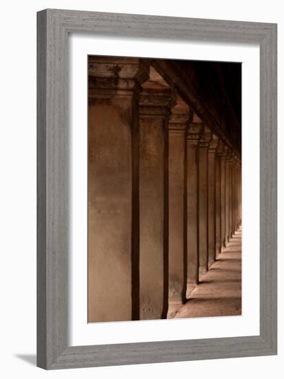 Angkor Wat Columns-Erin Berzel-Framed Photographic Print