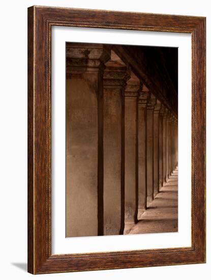 Angkor Wat Columns-Erin Berzel-Framed Photographic Print