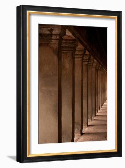 Angkor Wat Columns-Erin Berzel-Framed Photographic Print