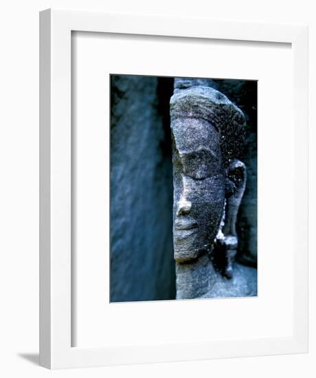 Angkor Wat Face, Cambodia-Charles Glover-Framed Giclee Print