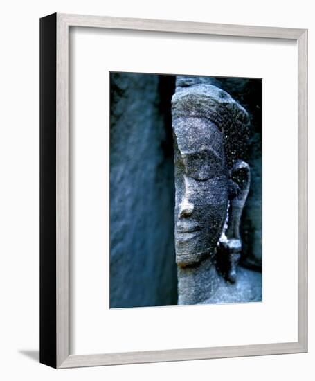 Angkor Wat Face, Cambodia-Charles Glover-Framed Giclee Print