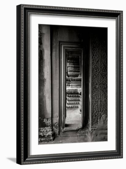 Angkor Wat II BW-Erin Berzel-Framed Photographic Print