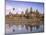 Angkor Wat Reflected in the Lake, Unesco World Heritage Site, Angkor, Siem Reap Province, Cambodia-Gavin Hellier-Mounted Photographic Print