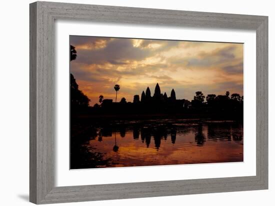 Angkor Wat Sunrise I-Erin Berzel-Framed Photographic Print